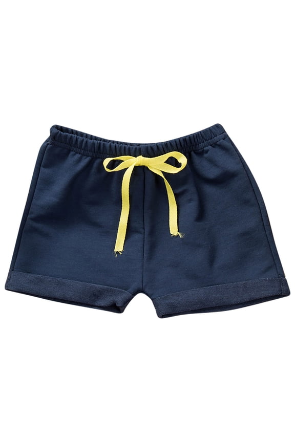 6M-8Y Kids Boys Girls Summer Cotton Shorts Athletic Sports Shorts Solid Color Cute Leisure Frenulum Shorts