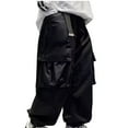 thumbnail image 1 of Odeerbi 8-14 Years Kids Boys Cargo Pants Athletic Sports Jogger Pants Loose Workwear Casual Pants with Pockets, 1 of 4