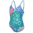 thumbnail image 1 of Odeerbi 8-14 Years Kids Girls One Piece Swimsuit Summer Beach Hawaiian Beachwear Floral Bathing Suit Swim Jumpsuit, 1 of 5