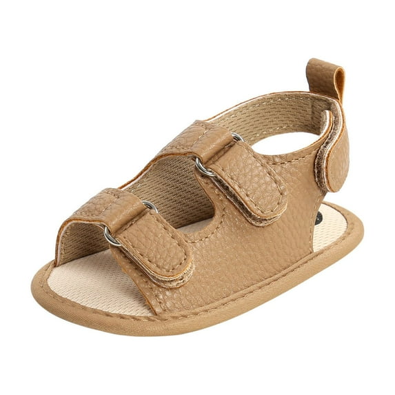 Odeerbi Babies First Walkers Toddler Shoes Baby Boys Girls Cute 2025 Fashion Cotton Buckle Non-slip Soft Bottom Sandals