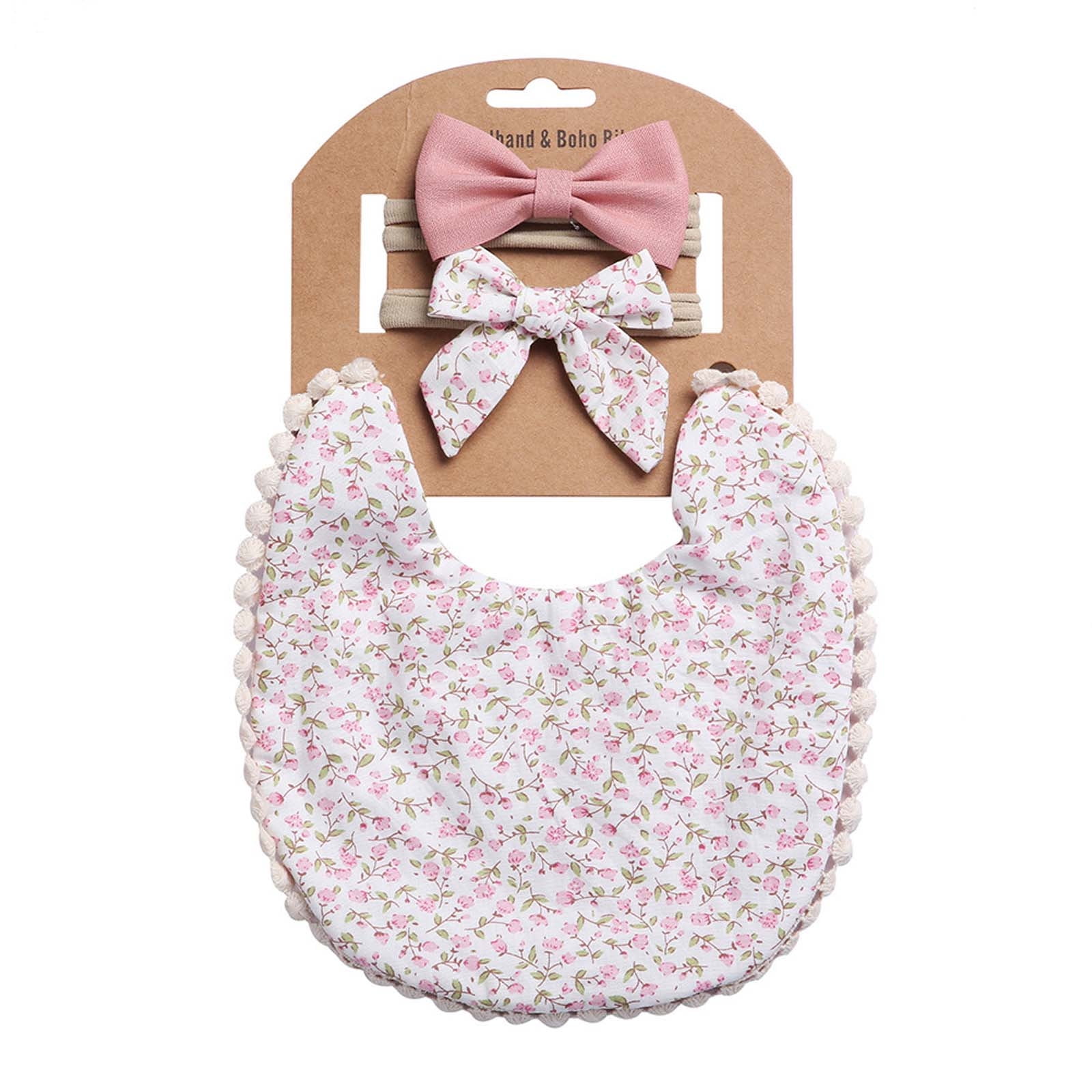 BABIES HEADBAND AND BIB SET BY THE MEADOW main image 1