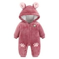 thumbnail image 1 of Odeerbi Baby Bodysuit Layette Onesies for Toddler Autumn Winter Cotton Clothes Outing Romper Jumpsuits Red, 1 of 3