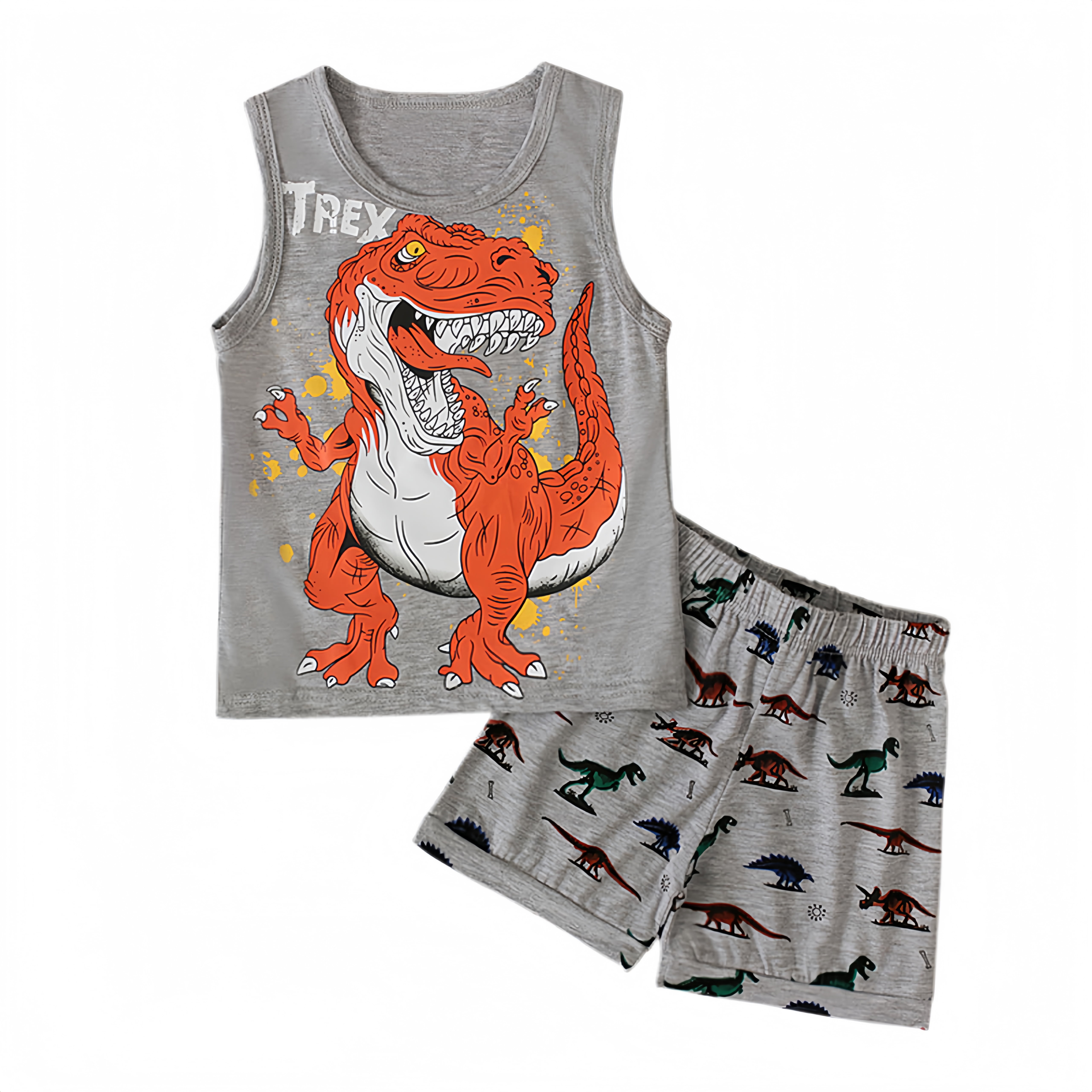 Baby Boy Track Suit Full Sleeves Dress For Winter Dino Style