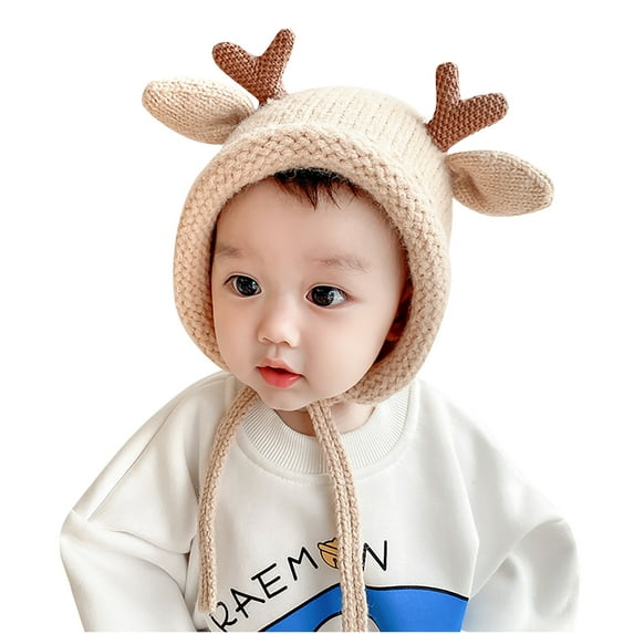 Odeerbi Baby Boys Girls Beanie Infant Toddler Beanie Hats Children's Winter Earmuff With Cashmere Fisherman Hat Warm Hat