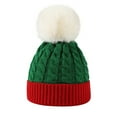 thumbnail image 1 of Odeerbi Baby Boys Girls Beanie Infant Toddler Knitted Hats New Christmas Kids Winter Gradient Hat Warm Thick Ski Cap With Fluff Ball, 1 of 8