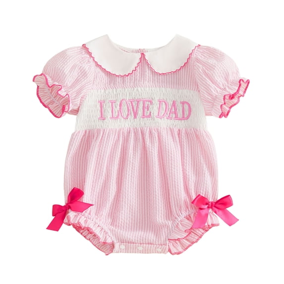 Odeerbi Baby Infant Boys Girls Clothes Baby Jumpsuit Romper Toddler Short Sleeve Letter Print T-Shirt Jumpsuit