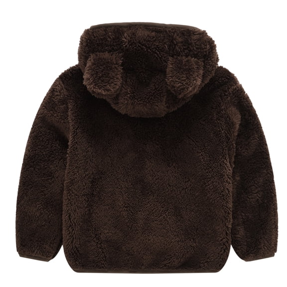 Odeerbi Baby Boys Girls Coats Sweatshirt Toddler Kids Autumn Leopard Print Cotton Clothes Hoodies Bear Ear Suit
