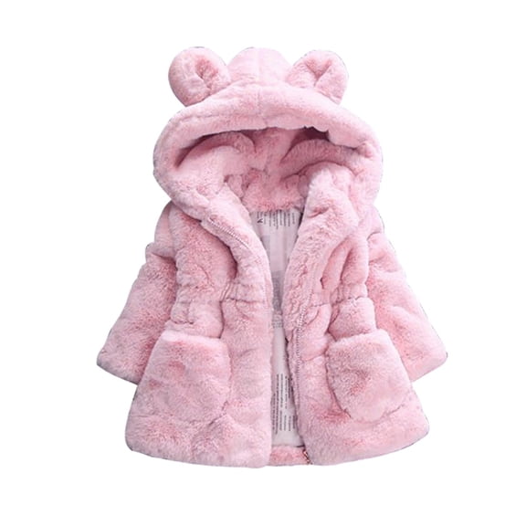 Odeerbi Baby Boys Girls Coats Sweatshirt Toddler Kids Autumn Leopard Print Cotton Clothes Hoodies Bear Ear Suit