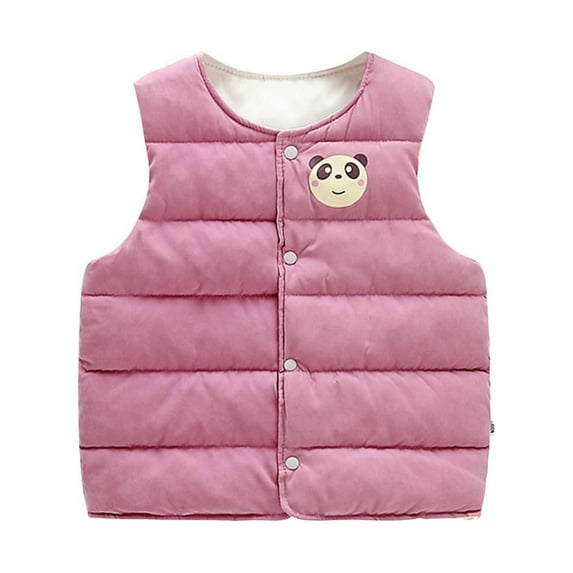 Odeerbi Baby Boys Girls Coats Vest Outerwear Jackets Vest Autumn Winter Print Cardigan Down Cotton Inside Outside Wear