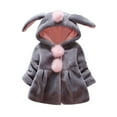 thumbnail image 1 of Odeerbi Baby Boys Girls Coats Winter Outerwear Jackets Children Kids Rabbit Ears Hooded Keep Warm Coat Jacket Clothes, 1 of 6