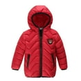 thumbnail image 1 of Odeerbi Baby Boys Girls Coats Winter Outerwear Jackets Kids Solid Hooded Down Coat Jacket Outwear Padded Clothes, 1 of 8