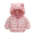 thumbnail image 1 of Odeerbi Baby Boys Girls Coats Winter Outerwear Jackets Toddler Kids 2025 Fashion Cute Cartoon Dinosaur Pattern Windproof Padded Clothes Jacket Hooded, 1 of 5