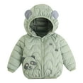 thumbnail image 1 of Odeerbi Baby Boys Girls Light Down Hooded Cotton Long Sleeve Hooded 2025 Casual Outwear Jacket Coat, 1 of 3