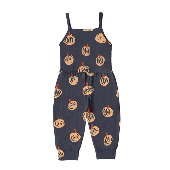 Odeerbi Baby Girls Boys Bib Overall Toddler Rompers Jumpsuits Cartoon Printing Strap Romper Pants With Pockets