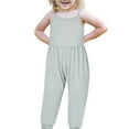 thumbnail image 1 of Odeerbi Baby Girls Boys Clothes Baby Rompers Children's Solid Color Romper Sling Sleeveless Backless Short Jumpsuit, 1 of 9