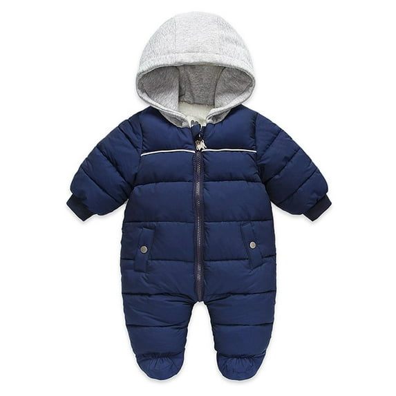 Odeerbi Baby Girls Boys Clothes Baby Rompers Knit Hooded Romper Winter Clothing Set Snowsuit Athletic Style Jumpsuit Outfits