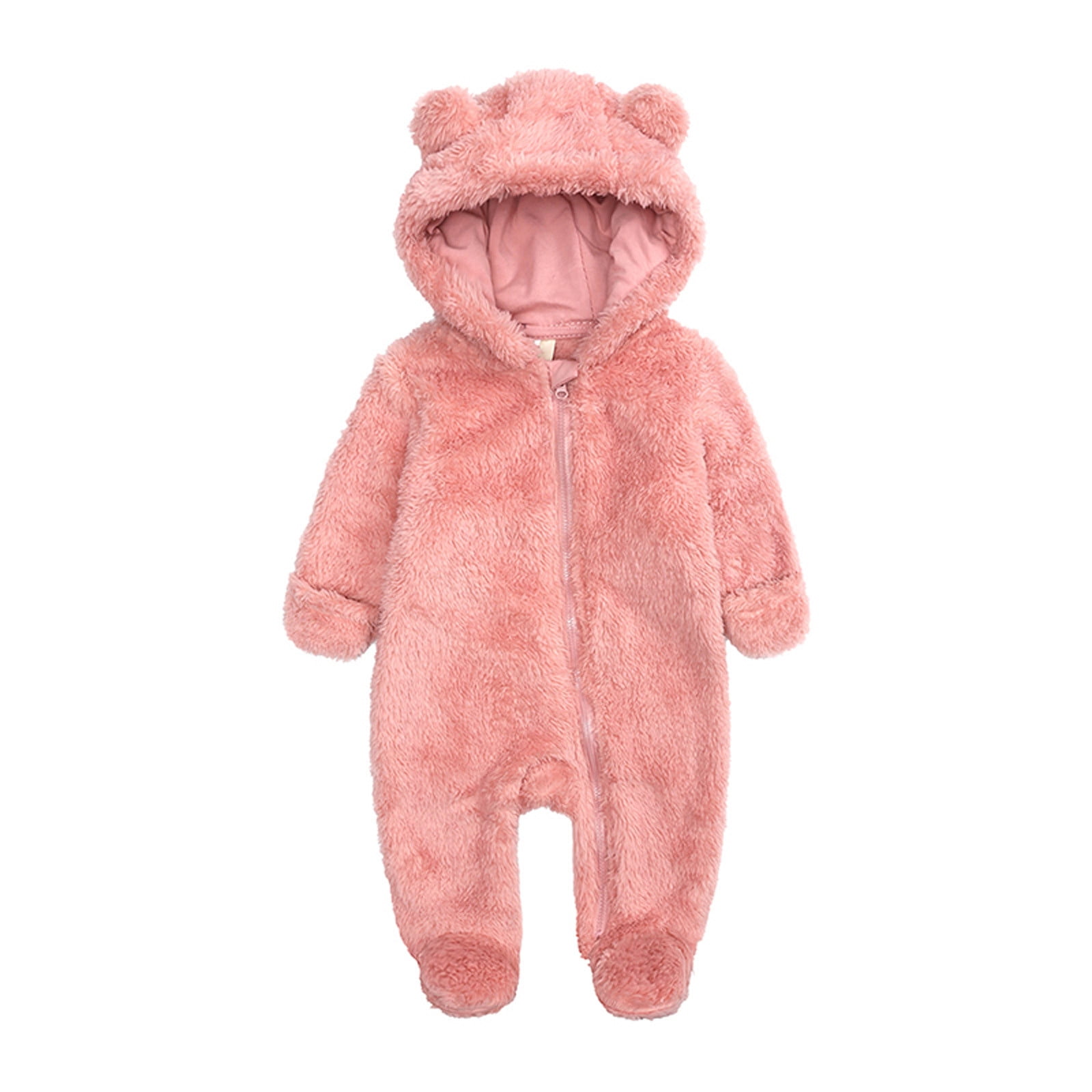【もずく】B Camp-ball Fleece Rompers 90 Odeerbi Infant Wear: Warm Snowsuit Onesie, Newborn Fleece Jumpsuit