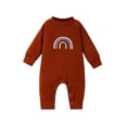 thumbnail image 1 of Odeerbi Baby Girls Boys Romper 2025 Long Sleeve Cute Rainbow Jumpsuits Clothes Overalls, 1 of 9