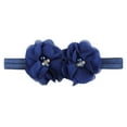 thumbnail image 1 of Odeerbi Baby Girls Elastics Hair Bows Headband Toddler Cute Bowknot Flower Headdress Solid Color Hair Accessories Blue, 1 of 4