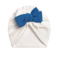 thumbnail image 1 of Odeerbi Baby Girls Elastics Hair Bows Headband Toddler Cute Bowknot Solid Color Hair Band Hair Accessories Hat White, 1 of 4