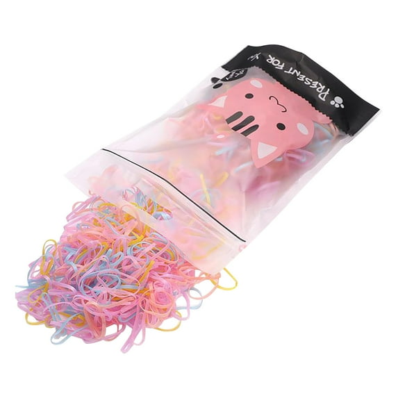 Odeerbi Baby Hair Ties Hair Rubber Bands Colorful Disposable Hair Band for Kids Girls Toddlers
