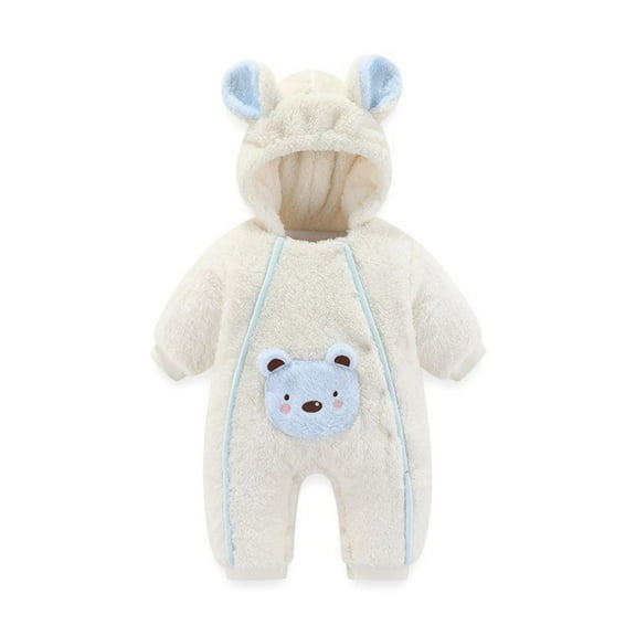 Odeerbi Baby Infant Boys Girls Clothes Baby Jumpsuit Romper Infant 2025 Long Sleeve Color Block Clothing Winter Jumpsuit Light Blue 9-12 Months