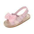thumbnail image 1 of Odeerbi Baby Infant Boys Girls Sandals Soft Sole Shoes Slip Resistant Prewalker Baby Non Slip Summer Sandals Pink, 1 of 9