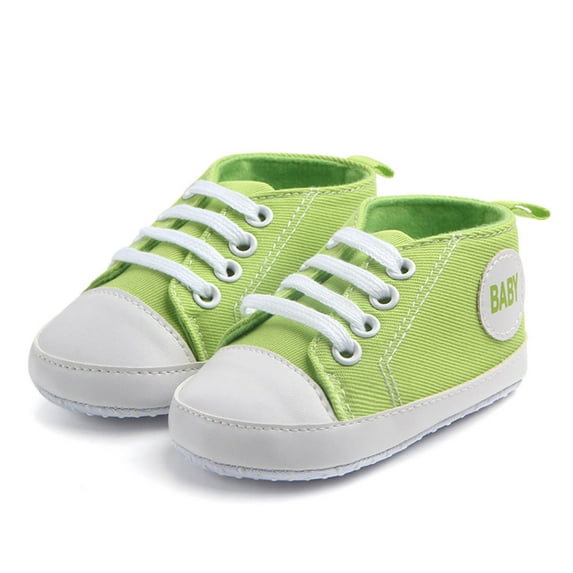 Odeerbi Baby Infant Boys Girls Soft Sole Canvas Shoes Slip Resistant Lovely Prewalker Baby Cute 2025 Fashion Non Slip Sandals Shoes Green