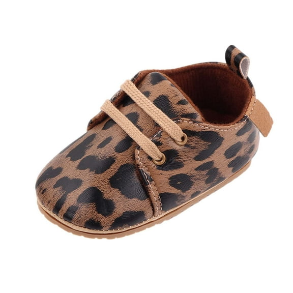 Odeerbi Baby Infant Boys Girls Soft Sole Prewalker Shoes Lace Up Soft Soled Shoes 2025 Casual Baby Shoes Coffee