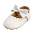 thumbnail image 1 of Odeerbi Baby Infant Girls Shoes Princess Sandals Prewalker Soft Sole Crib Shoes Newborn Baby Kids Sandals White, 1 of 6