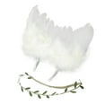 thumbnail image 1 of Odeerbi Baby Photography Props Toddler Cute Kids Take Pictures Feather Wing Leaf Headband Set, 1 of 6