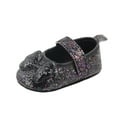 thumbnail image 1 of Odeerbi Baby's 2025 Casual Shoes Toddler Shoes Baby Girls Cute Fashion Bow Sequins Non-slip Soft Bottom Sandals, 1 of 8