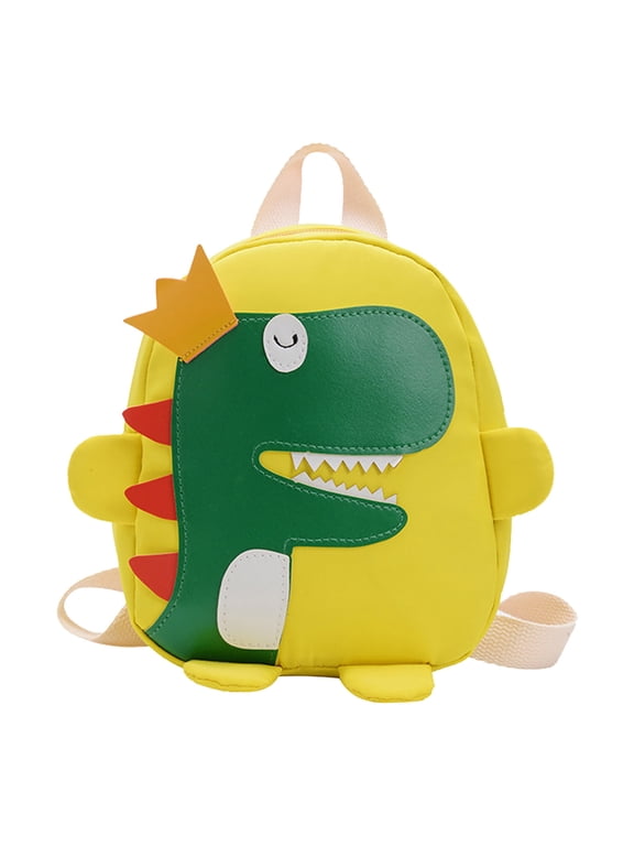 Backpacks for School Cartoon Dinosaur Backpack Shoulder School Bag Blue