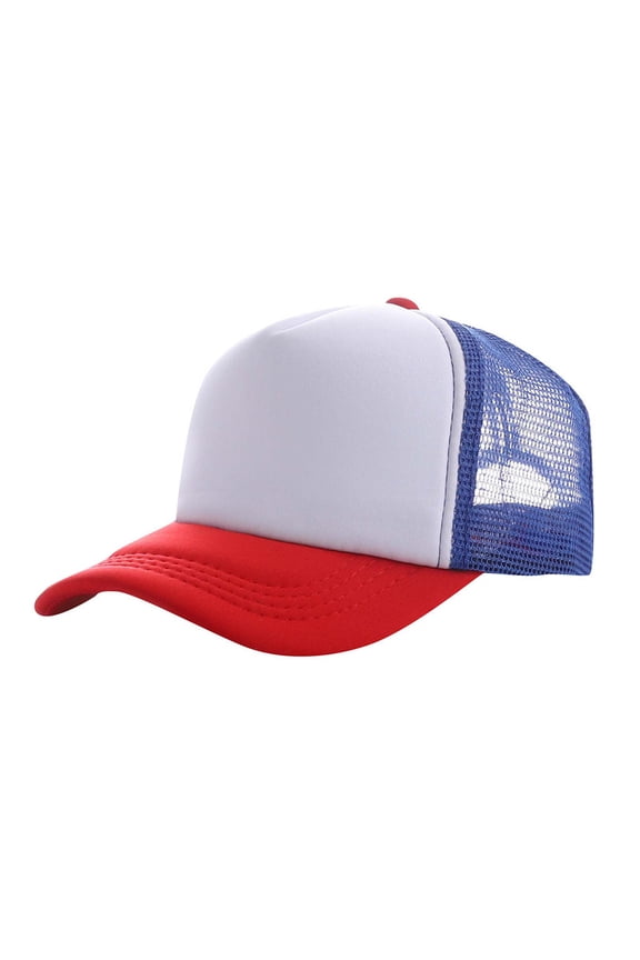 Baseball Trucker Cap for Kids Duckbill Cap for Sun Protection Boys Girls Solid Summer Hat Orange