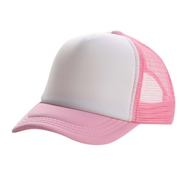 Odeerbi Baseball Trucker Cap for Kids Duckbill Cap for Sun Protection Boys Girls Solid Summer Hat Orange