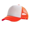 thumbnail image 1 of Odeerbi Baseball Trucker Cap for Kids Duckbill Cap for Sun Protection Boys Girls Solid Summer Hat Orange, 1 of 4