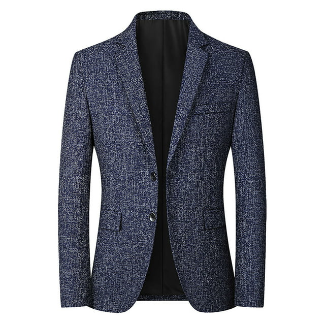 Odeerbi Blazer Jackets for Men Office Work Suit Jacket Casual Single ...