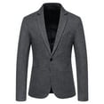 thumbnail image 1 of Odeerbi Blazer for Men Business 2025 Casual Suit Single Breasted Trendy Suit Wool Suit Coat Khaki, 1 of 4