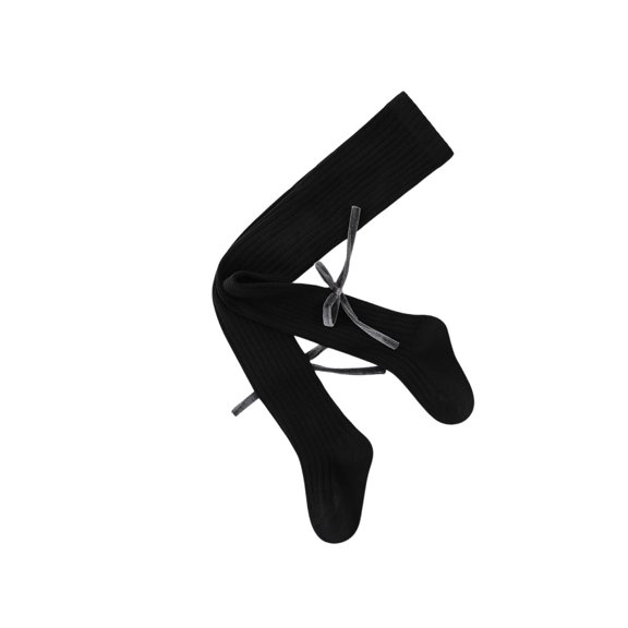 Odeerbi Bow Leggings for Kids Girls Cotton Pantyhose Tights Socks Children's Thin Style Solid Color Comfort Legging Socks