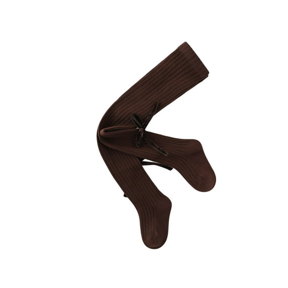 Odeerbi Bow Leggings for Kids Girls Cotton Pantyhose Tights Socks Children's Thin Style Solid Color Comfort Legging Socks