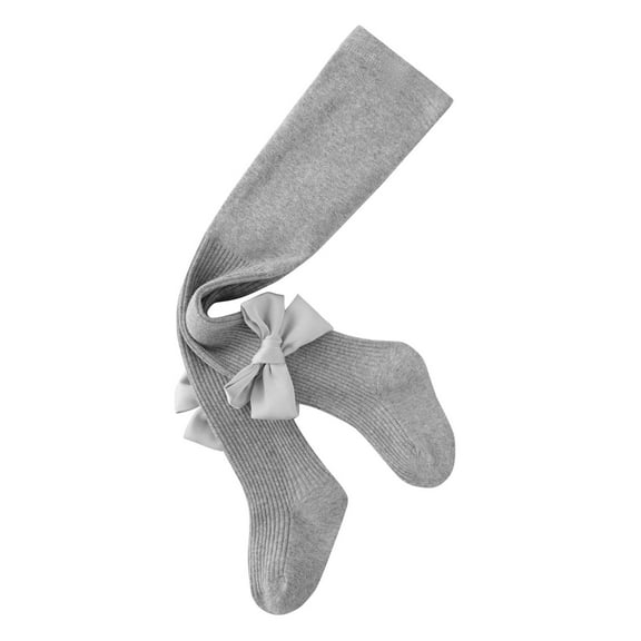 Odeerbi Bow Leggings for Toddler Girls Cotton Pantyhose Tights Socks Children Versatile Calf Socks Lace Socks