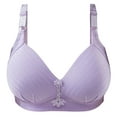 thumbnail image 1 of Odeerbi Bras for Women Lingerie Striped Bra Wire Free Underwear One-Piece Everyday Underwear Refer to Size Chart In Description, 1 of 3