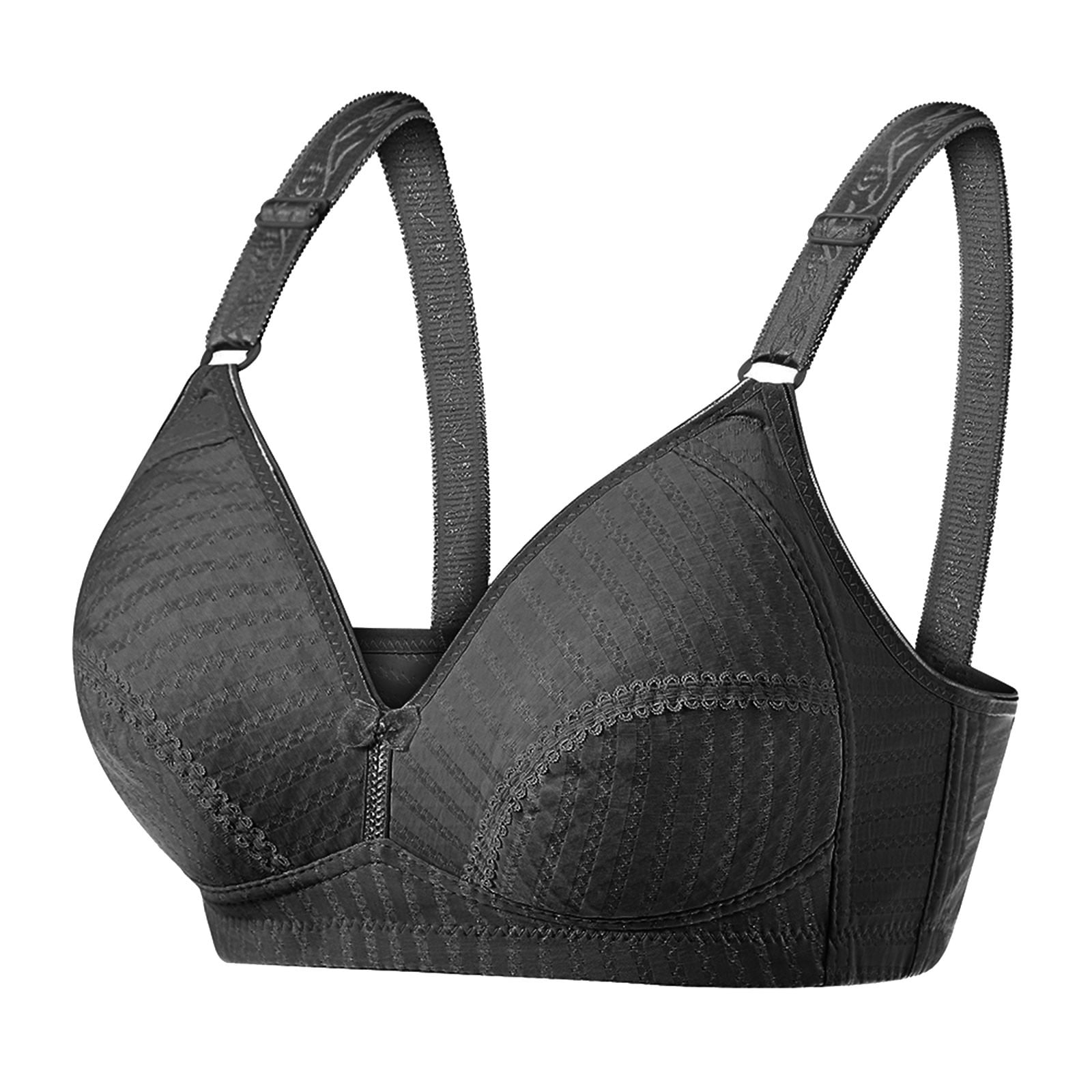 Odeerbi Bras for Women 2024 Lingerie Wire Free Underwear One-Piece Bra  Everyday Underwear Black 