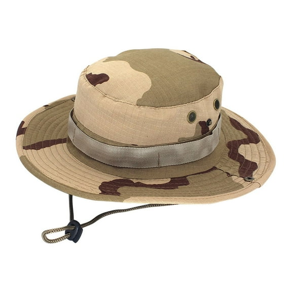 Odeerbi Bucket Hat For Men Women Outddor Sun Hat Unisex Bush Fishing Hiking Round Camouflage Cap F