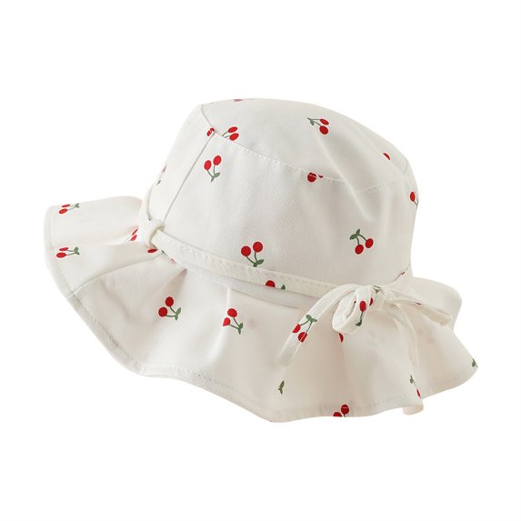 Odeerbi Bucket Hats For Boys Girls Sun Hat Toddler Kids Summer Hat Fruit Pattern Outdoor Children UV-proof Sun Beach Cap