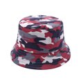 thumbnail image 1 of Odeerbi Bucket Hats for Sun Protection Fishermen Hat for Boys Girls Summer Camouflage Leopard Pattern Hat Outdoor Toddler Kids UV-proof Beach Cap Red, 1 of 3