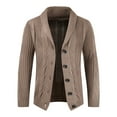 thumbnail image 1 of Odeerbi Cardigan For Men Autumn Cardigan Slim Button Sweater Everyday 2024 Casual Solid Color Personality Sweater Light gray, 1 of 7