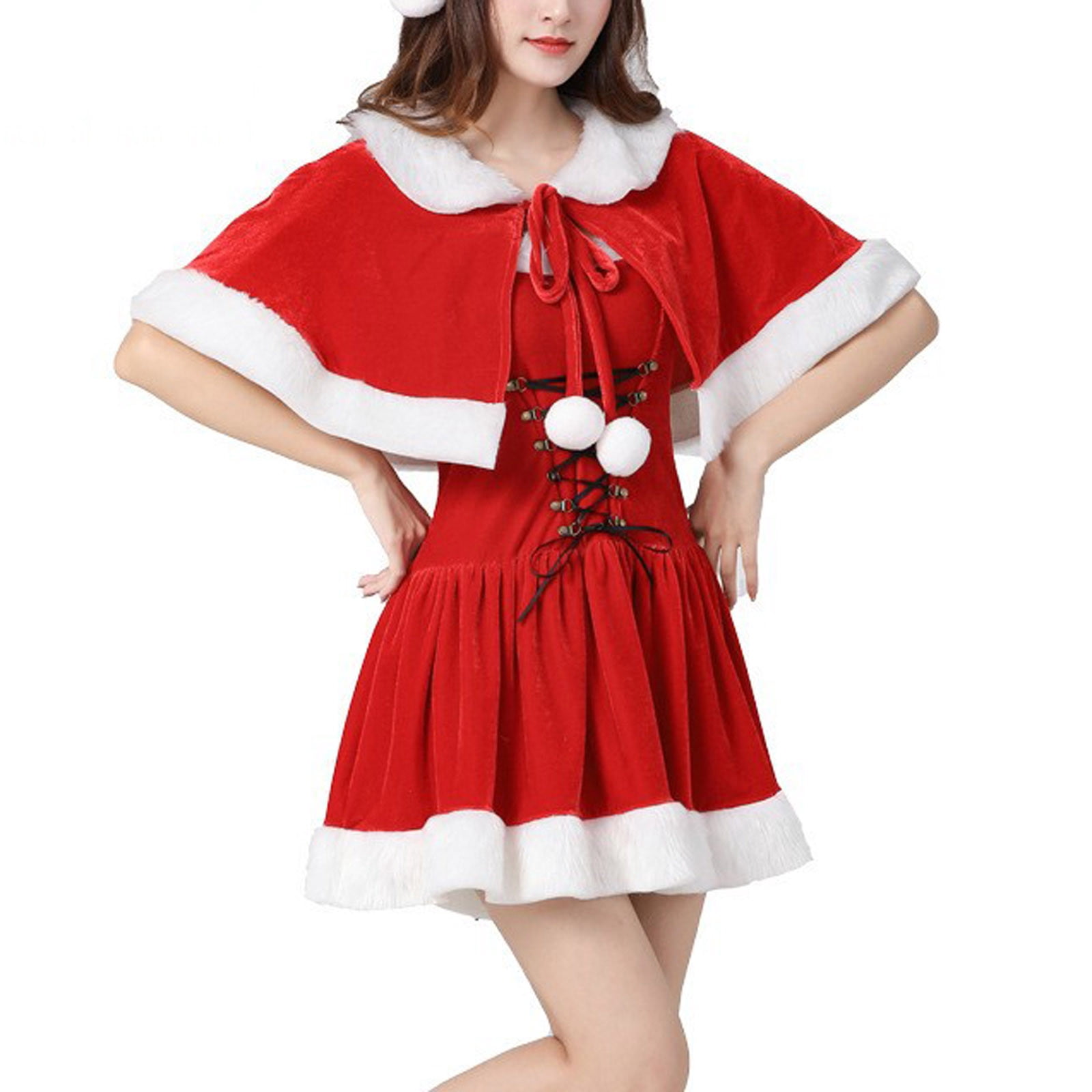 Odeerbi Christmas Dresses for Women 2025 Cute Dress Up With Shawl Sweet — free download