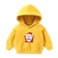 thumbnail image 1 of Odeerbi Christmas Hoodied Sweatshirt For Boys Girls Toddler Autumn Winter Cartoon Printed Pullover Sweater Top Yellow, 1 of 3