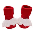 thumbnail image 1 of Odeerbi Christmas Non-Slip Slipper Socks for 0-3 Years Baby Infant Boys Girls Prewalker Walking Shoes Thermal Cotton Socks Newborn Children's Thick Floor Socks, 1 of 4